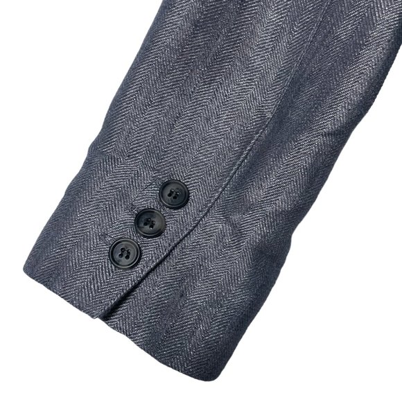 Smythe Pearl Grey Herringbone 90's Blazer NWT - Picture 13 of 15